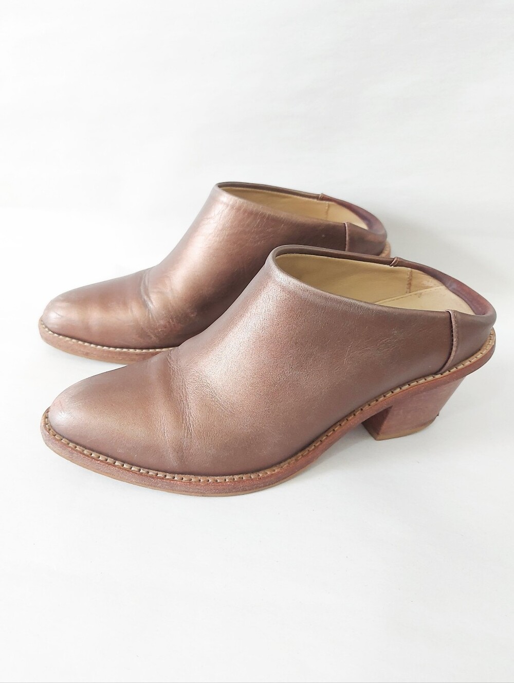 Poppy Barley Women Open Back Comfort Platform Stacked Chunky Heel Clogs 6.5